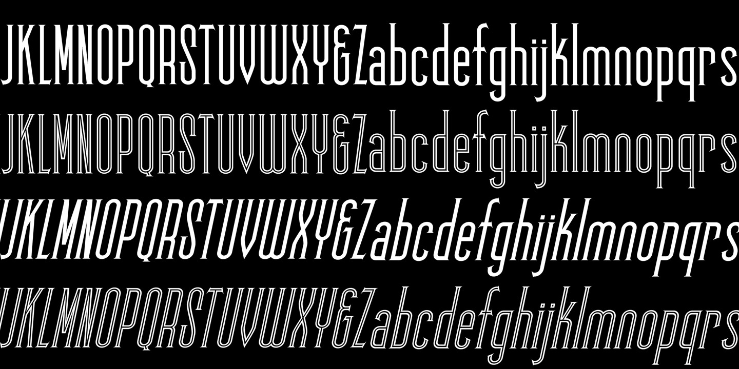 Ejemplo de fuente Skyward Regular Italic